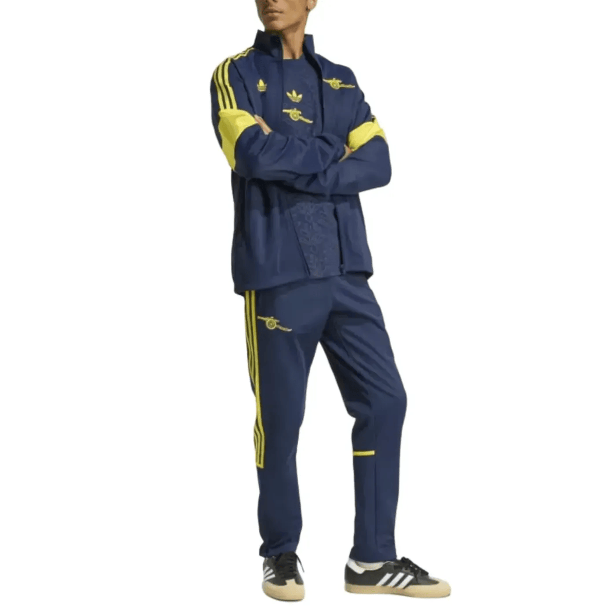 Arsenal FC Originals casual presentation tracksuit 2026 navy/yellow - Adidas-1
