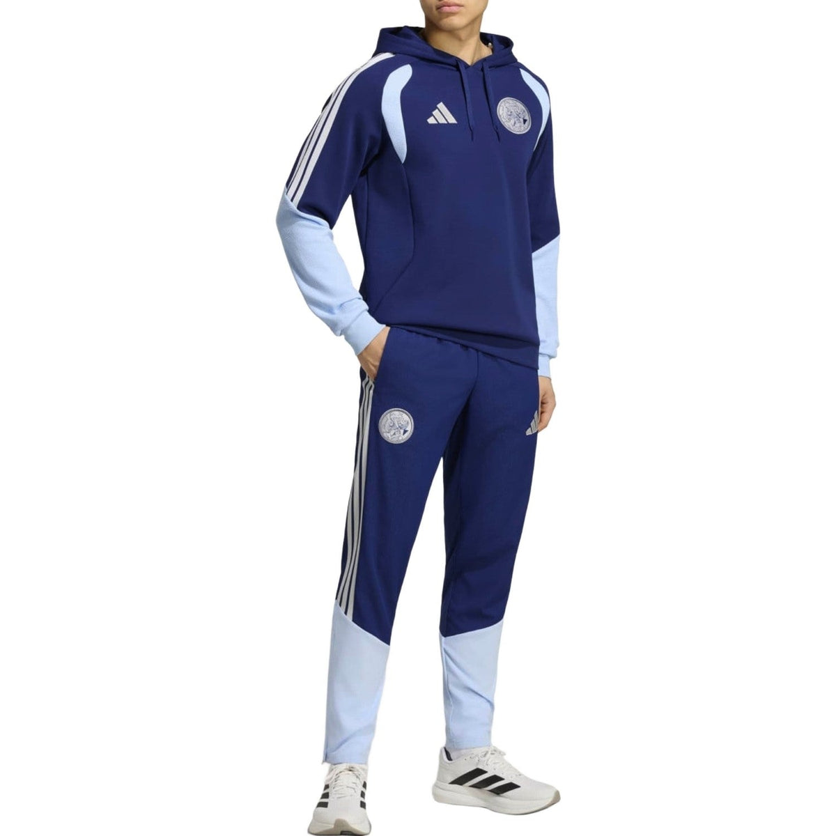 Ajax navy hooded training technical soccer tracksuit 2026/27 - Adidas-1