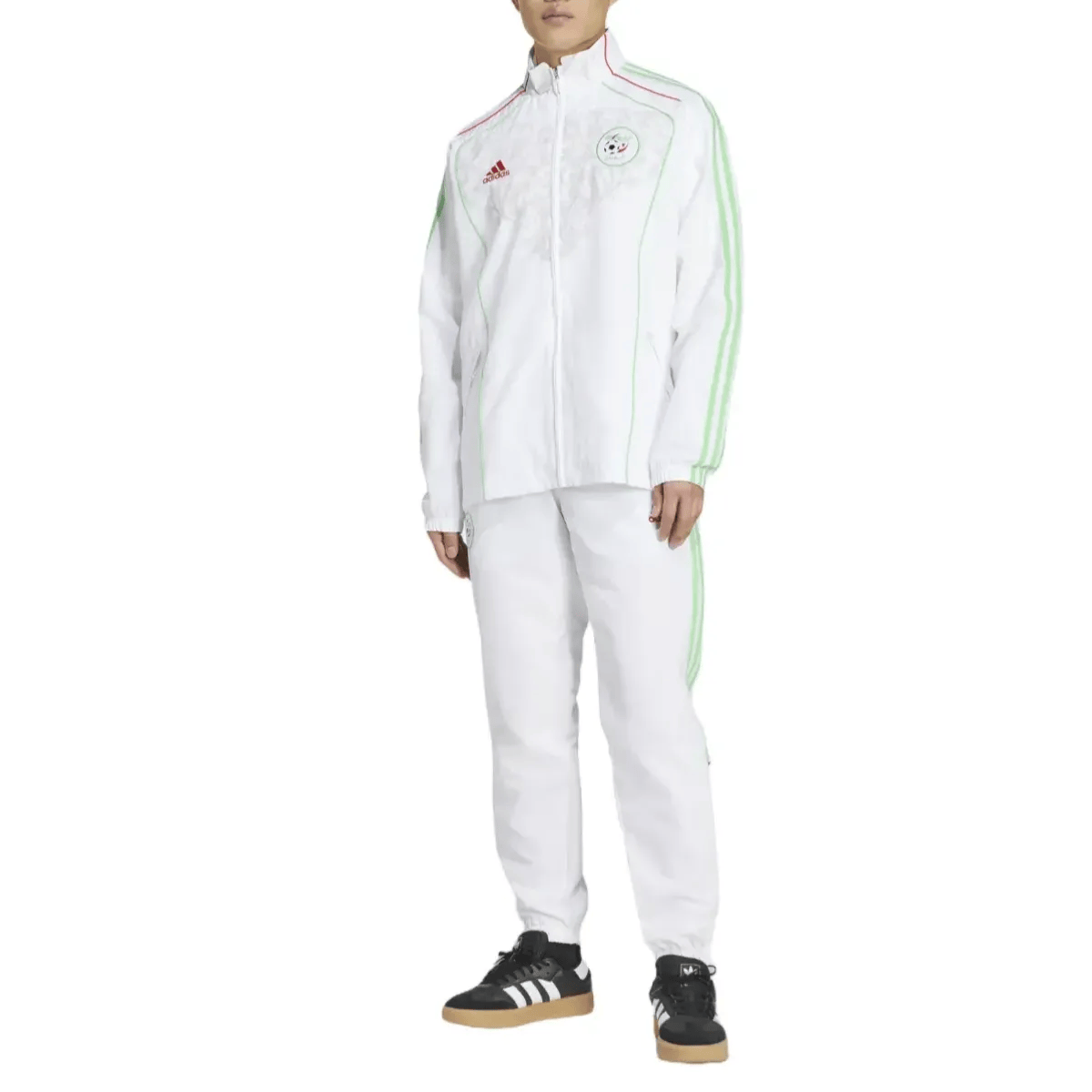 Algeria white retro presentation Soccer tracksuit 2025/26 - Adidas-4