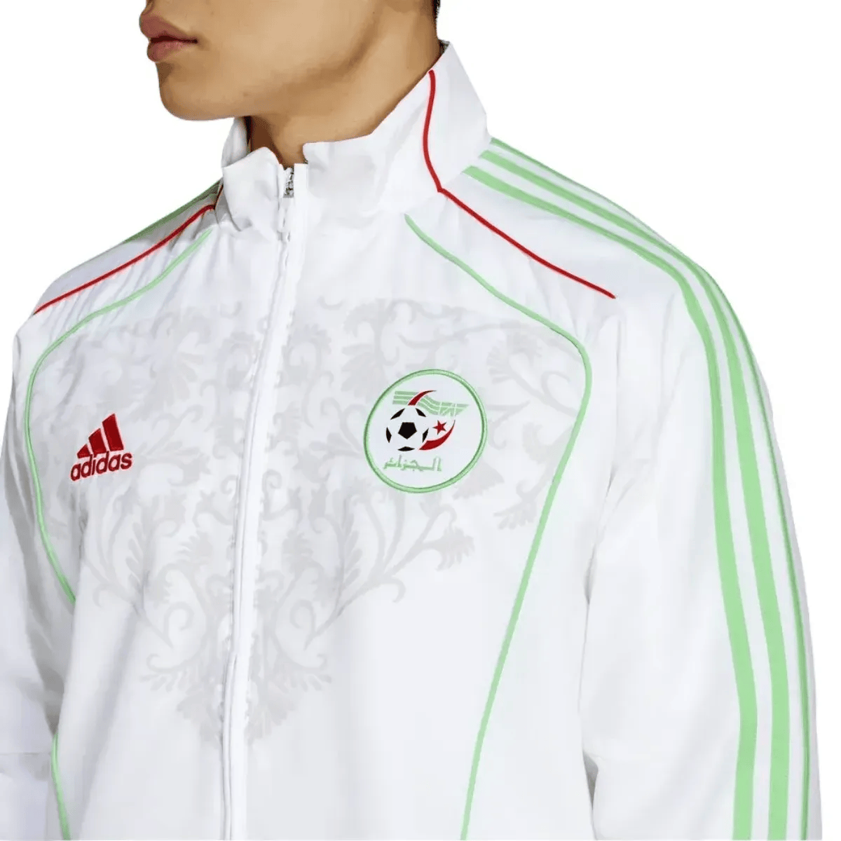 Algeria white retro presentation Soccer tracksuit 2025/26 - Adidas-3