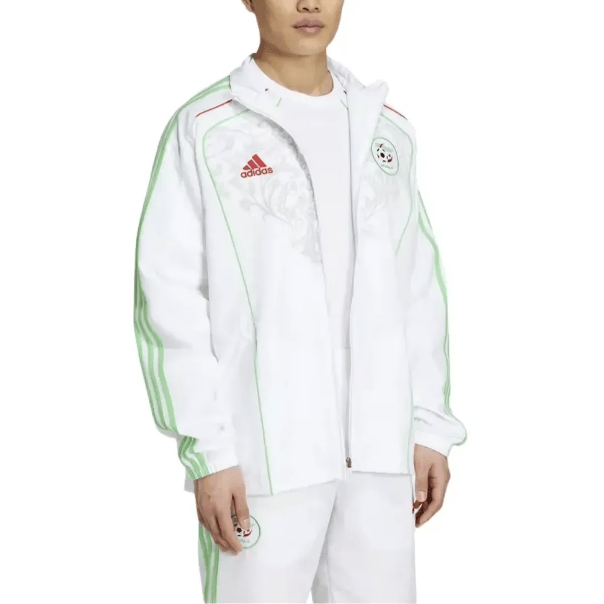 Algeria white retro presentation Soccer tracksuit 2025/26 - Adidas-0