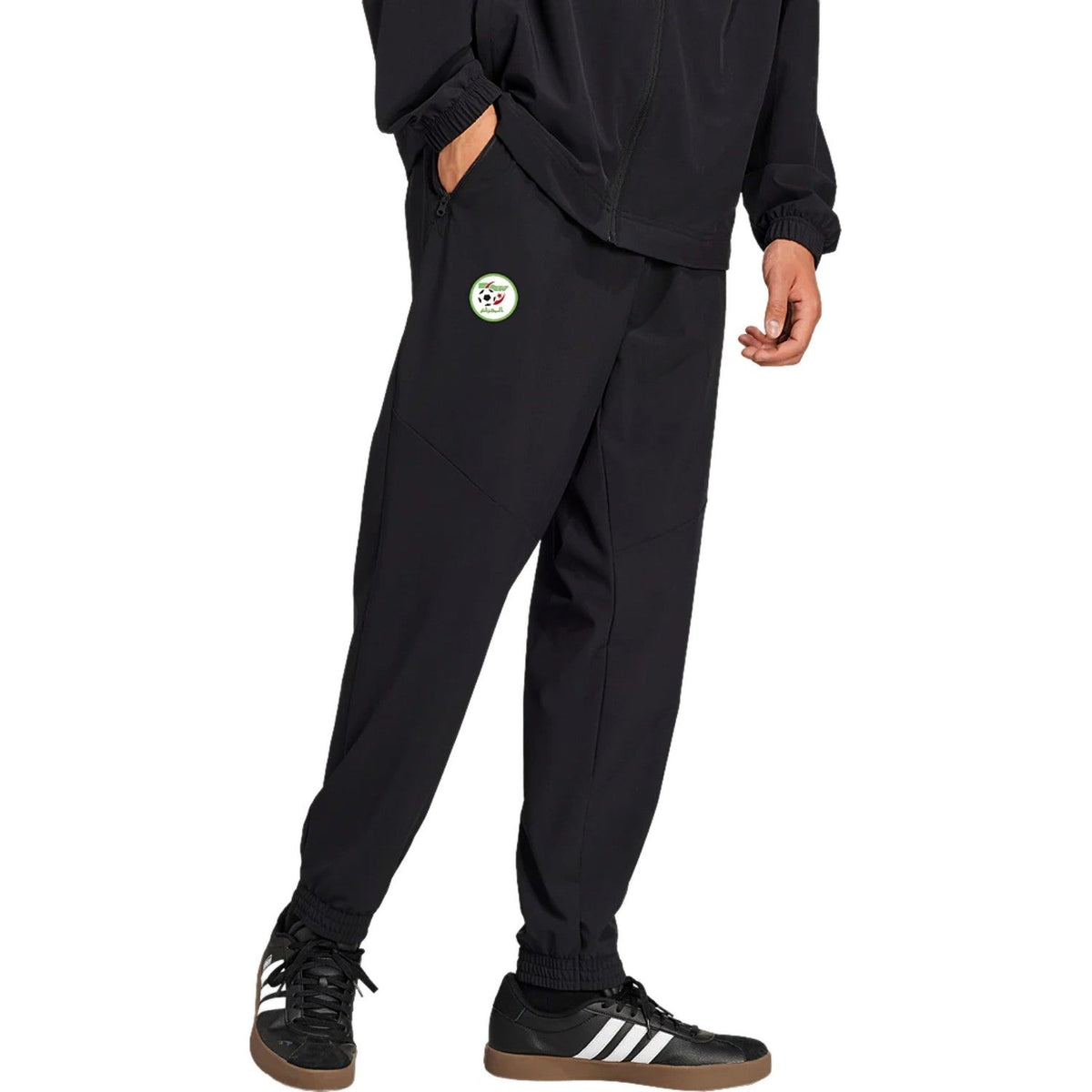 Algeria black training presentation soccer tracksuit 2024/25 - Adidas-2