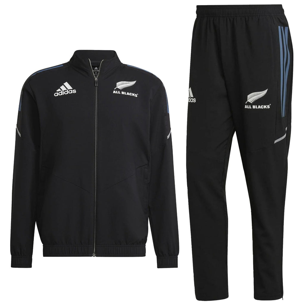 All Blacks black training presentation tracksuit 2022/23 - Adidas-0