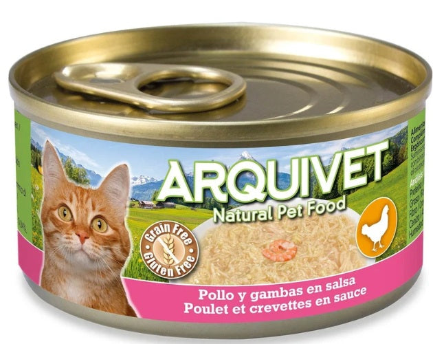 ARQUIVET Pollo e gamberi in salsa - i- Mini Filetti  80gr
