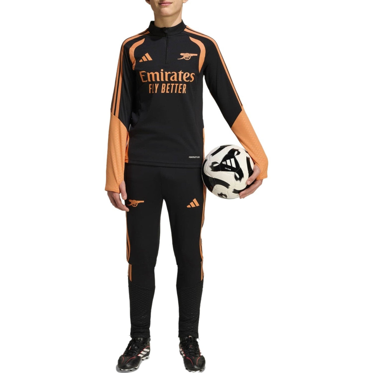 Kids - Arsenal black Training Technical Soccer Tracksuit 2026/27 - Adidas-1