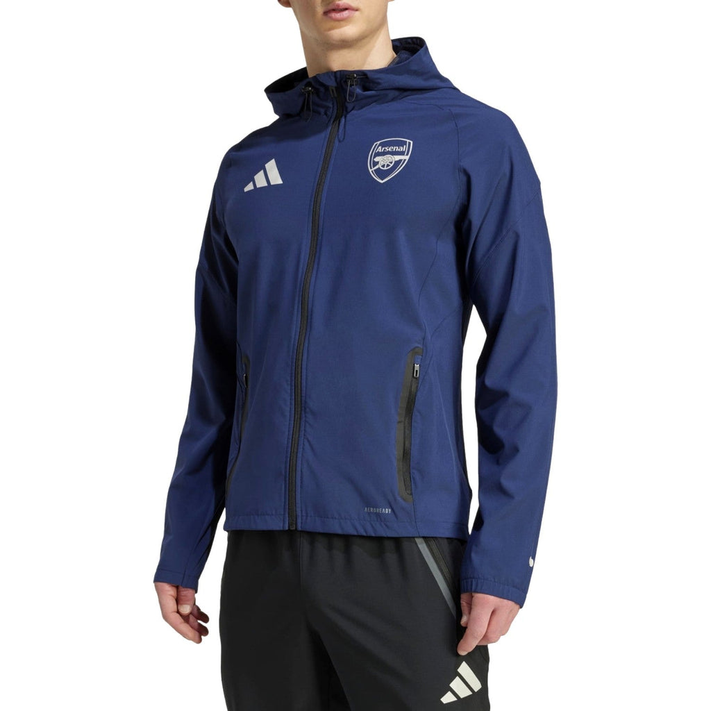 Arsenal FC blue Tech presentation soccer tracksuit 2026 - Adidas-0
