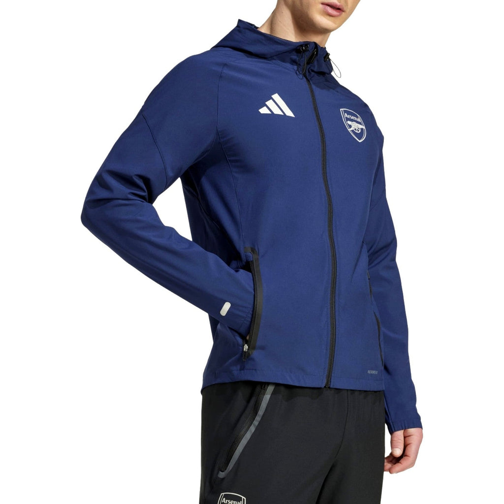 Arsenal FC blue Tech presentation soccer tracksuit 2026 - Adidas-1