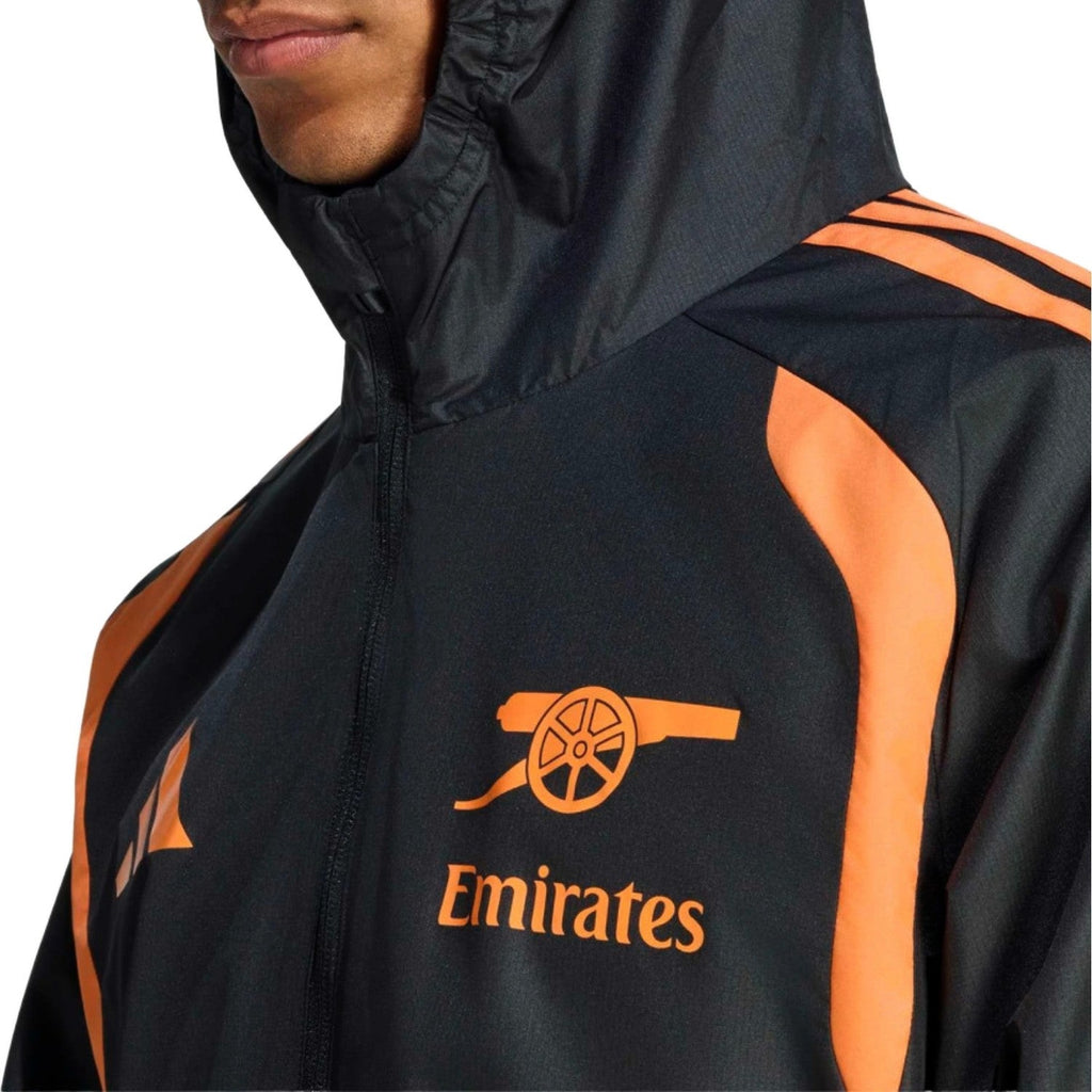 Arsenal FC black training rain jacket 2026/27 - Adidas-3