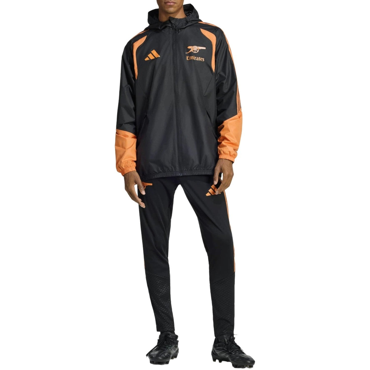 Arsenal FC black training rain jacket 2026/27 - Adidas-2
