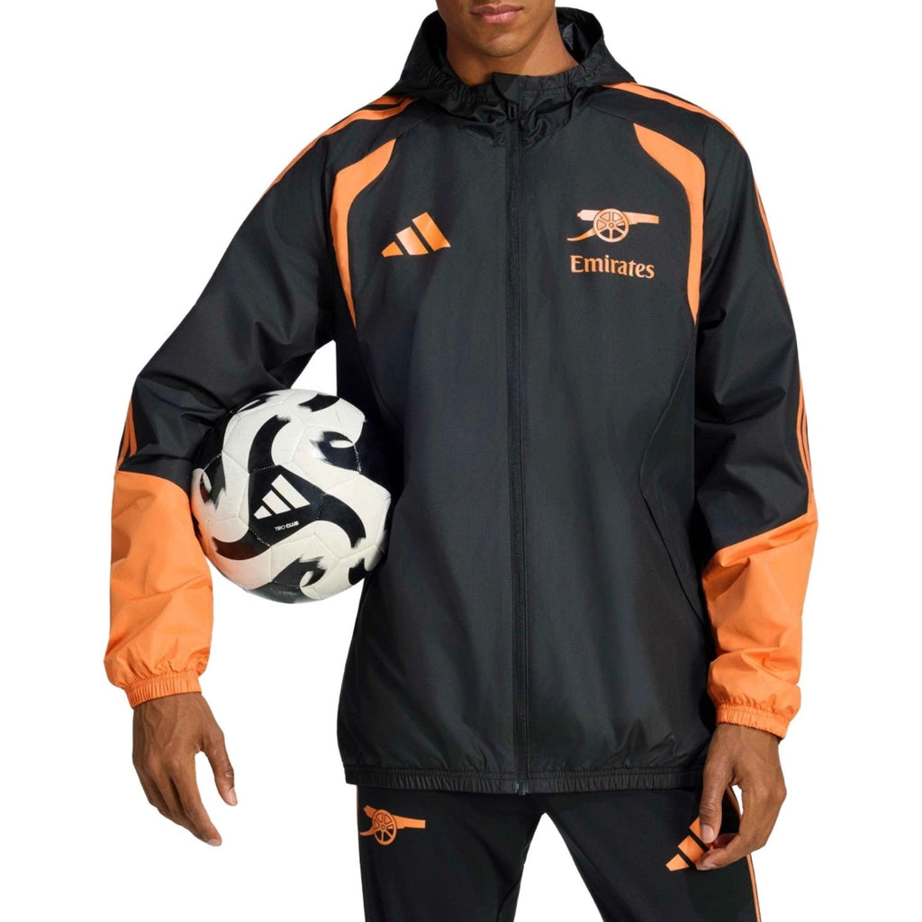 Arsenal FC black training rain jacket 2026/27 - Adidas-0