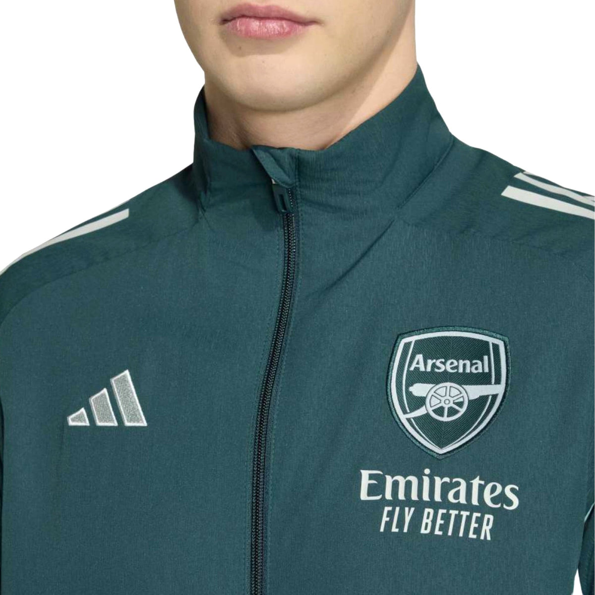 Arsenal dark green presentation Soccer tracksuit 2026 - Adidas-4