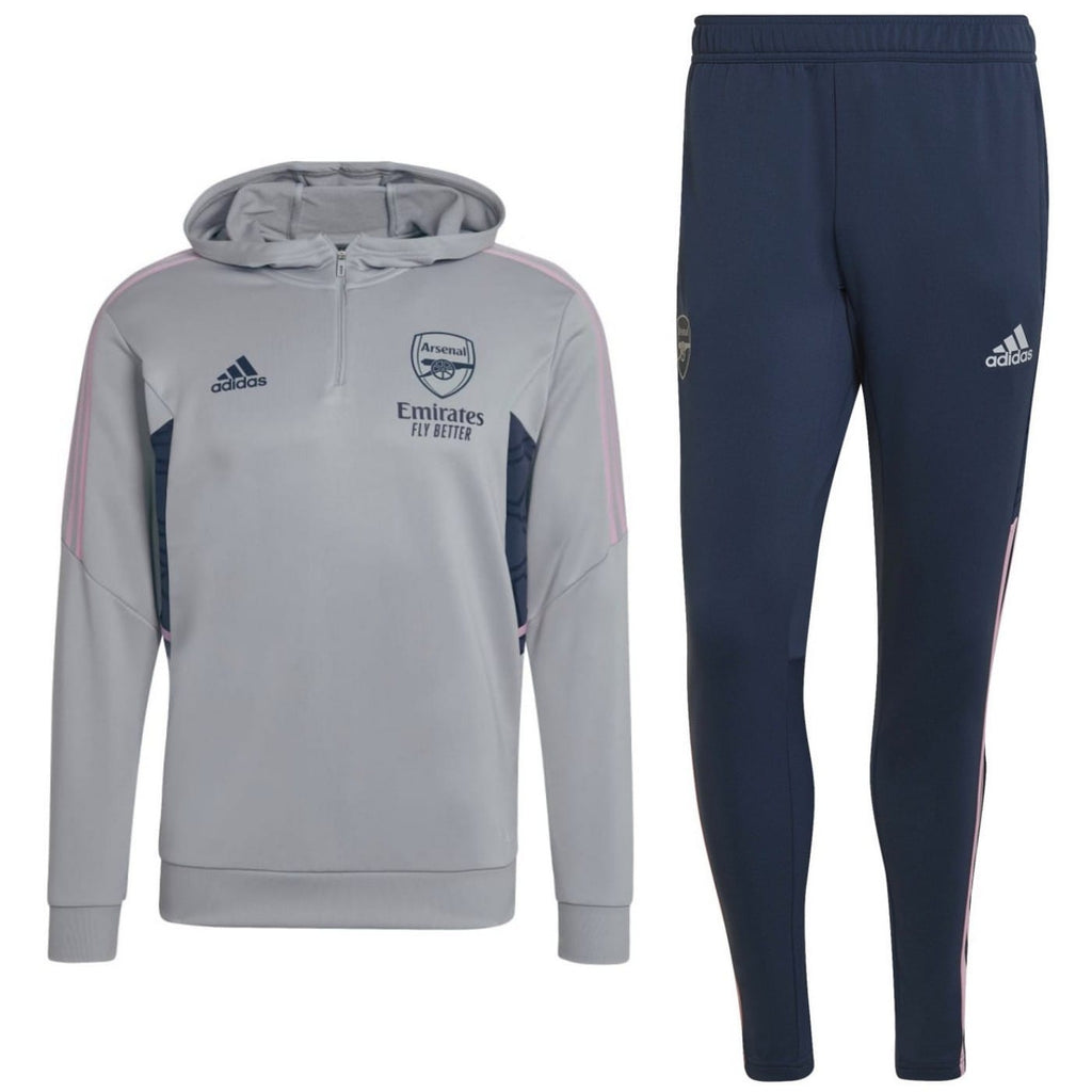 Arsenal FC hooded training technical soccer tracksuit 2022/23 - Adidas-0