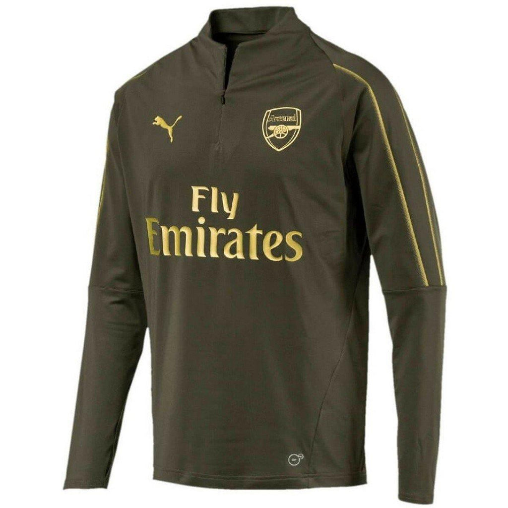 Arsenal FC green training technical soccer tracksuit 2018/19 - Puma-2