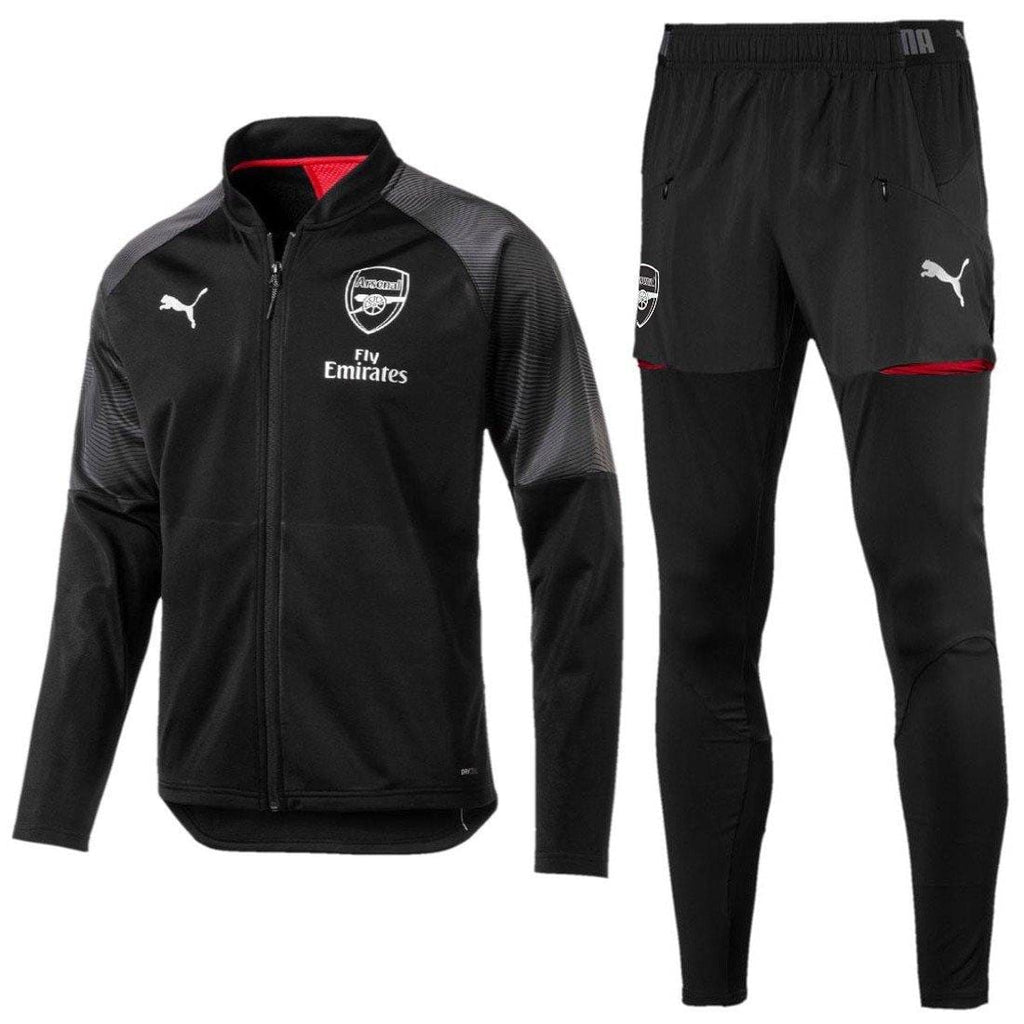 Arsenal soccer Pro black presentation tracksuit 2019 - Puma-0