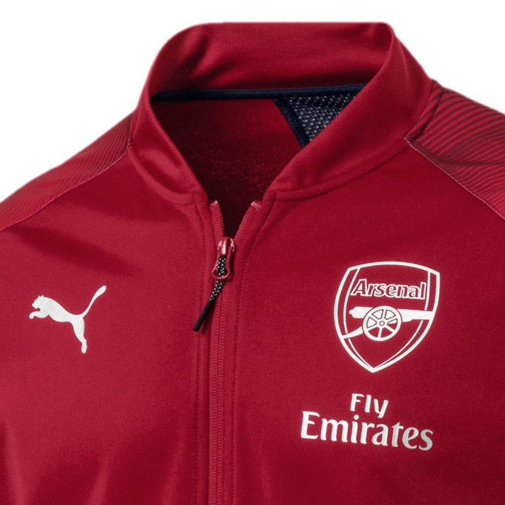 Arsenal soccer red/navy Pro presentation tracksuit 2019 - Puma-3