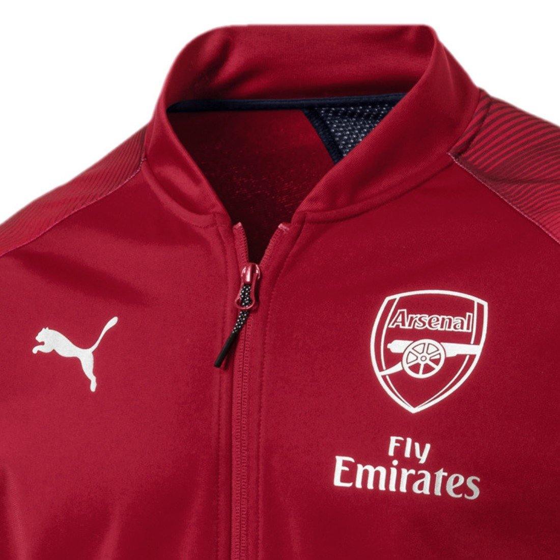 Arsenal soccer red/navy Pro presentation tracksuit 2019 - Puma-3