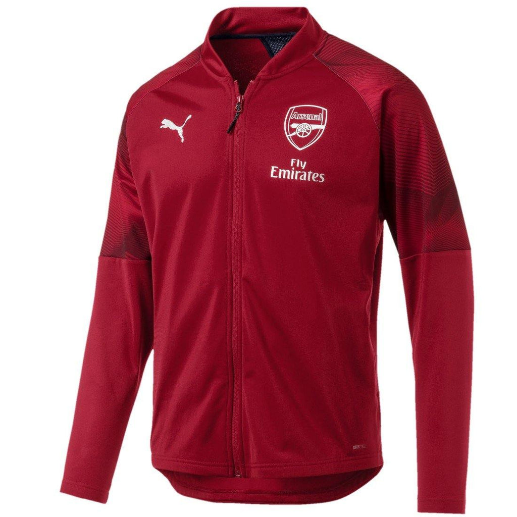 Arsenal soccer red/navy Pro presentation tracksuit 2019 - Puma-2
