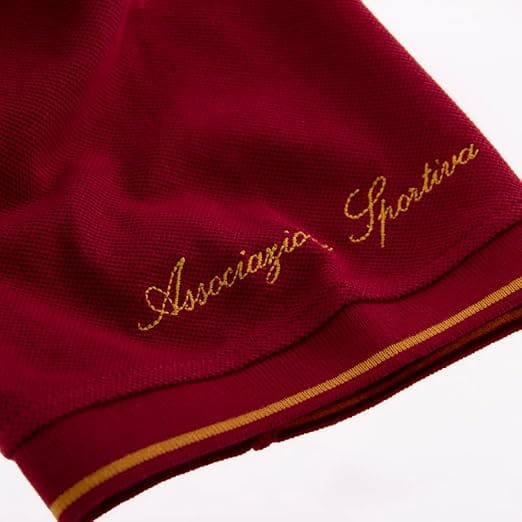 AS Roma Polo Jersey Heritage Collection Retro Style - Copa - Red-2