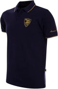AS Roma Polo Jersey Heritage Collection Retro Style - Copa - Navy Blue-0