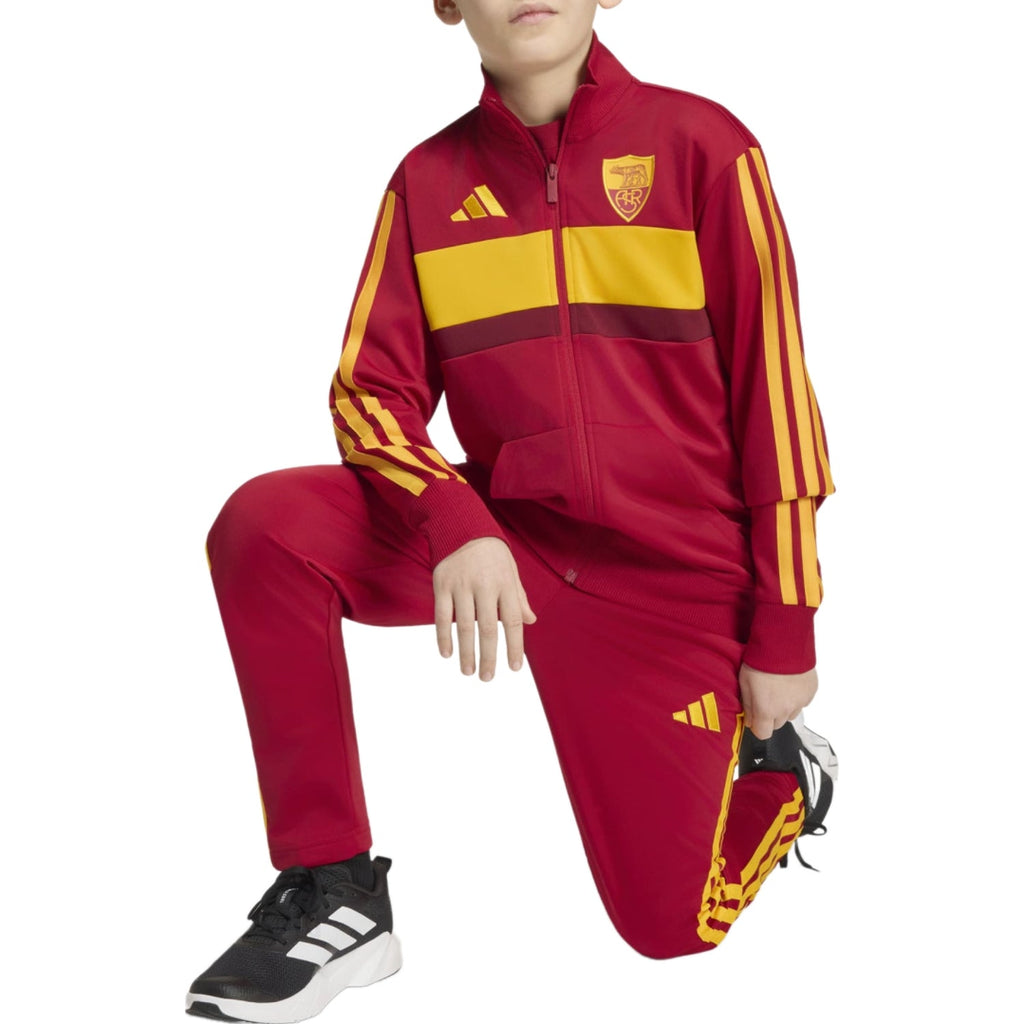 Kids - AS Roma fanwear training presentation tracksuit 2026/27 - Adidas-3