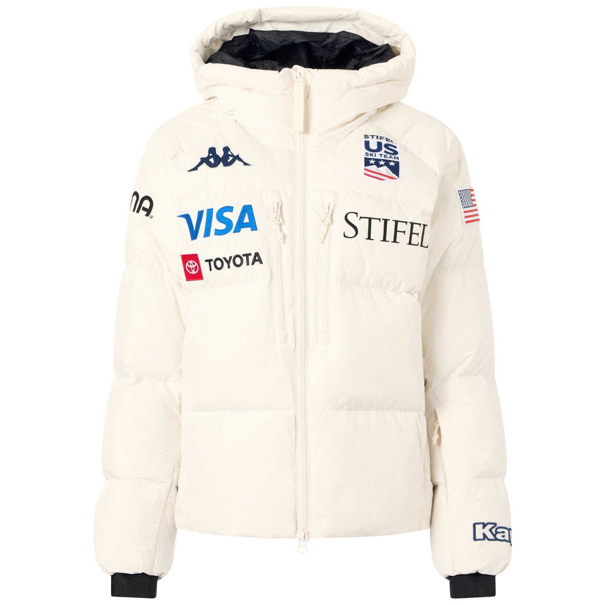 Women's US Ski Team insulated down jacket Winter Olympics 2026 White - Kappa-3