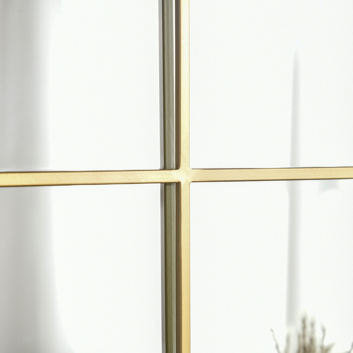 Miroir mural en métal cadre doré en forme de voûtée – 70 x 50 cm – décoration pour entrée ,chambre à coucher, salon-8
