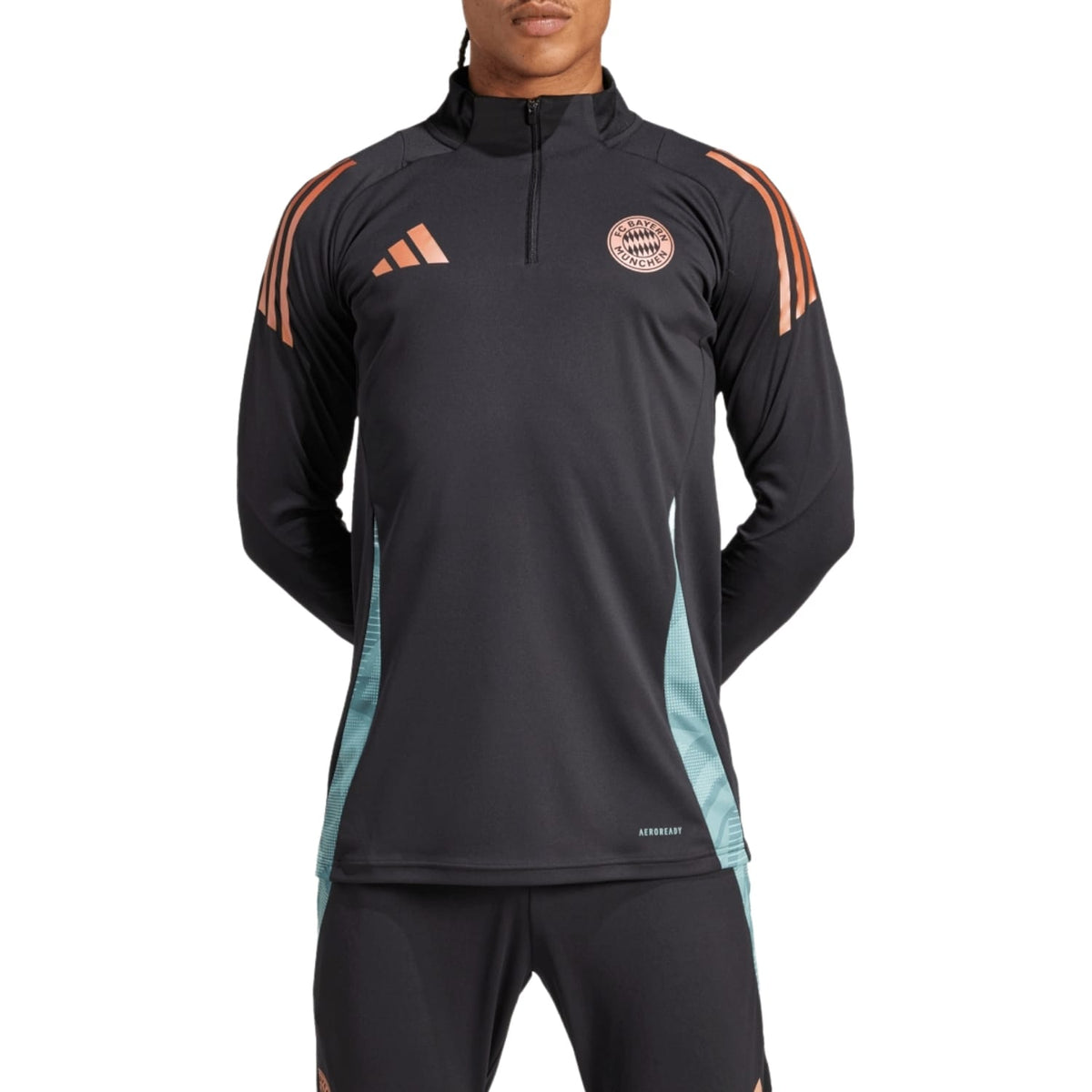 Bayern Munich black training technical Soccer tracksuit 2025 - Adidas-0