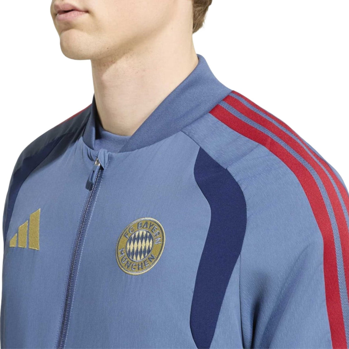 Bayern Munich light blue presentation Soccer tracksuit 2026/27 - Adidas-3