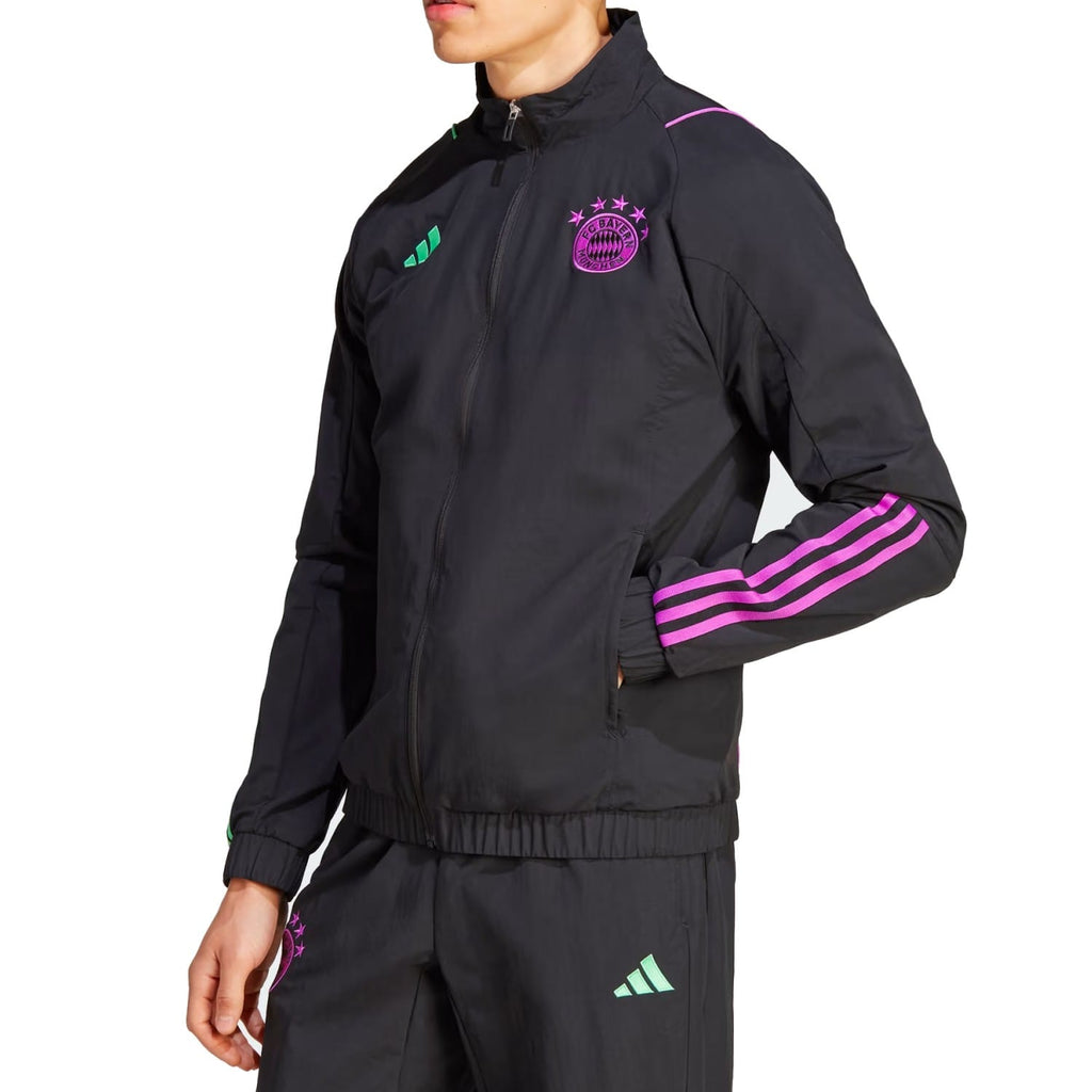 Bayern Munich black presentation Soccer tracksuit 2023/24 - Adidas-2