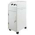 Carrello beauty bianco con chiusura e 4 cassetti