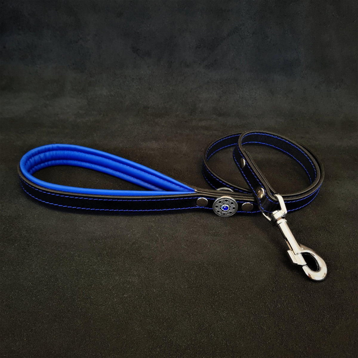 The ''Bijou'' harness Black & Blue Small to Medium Size-1
