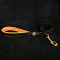 ''Bijou'' leather lead orange-0