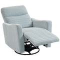 Fauteuil inclinable, fauteuil de relaxation avec repose-pieds, pivotant à 360°, basculant, 82 x 90,5 x 101 cm, gris-bleu-0