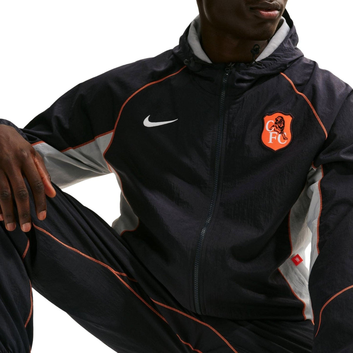 Chelsea FC black Total 90 presentation soccer tracksuit UCL 2025/26 - Nike-2