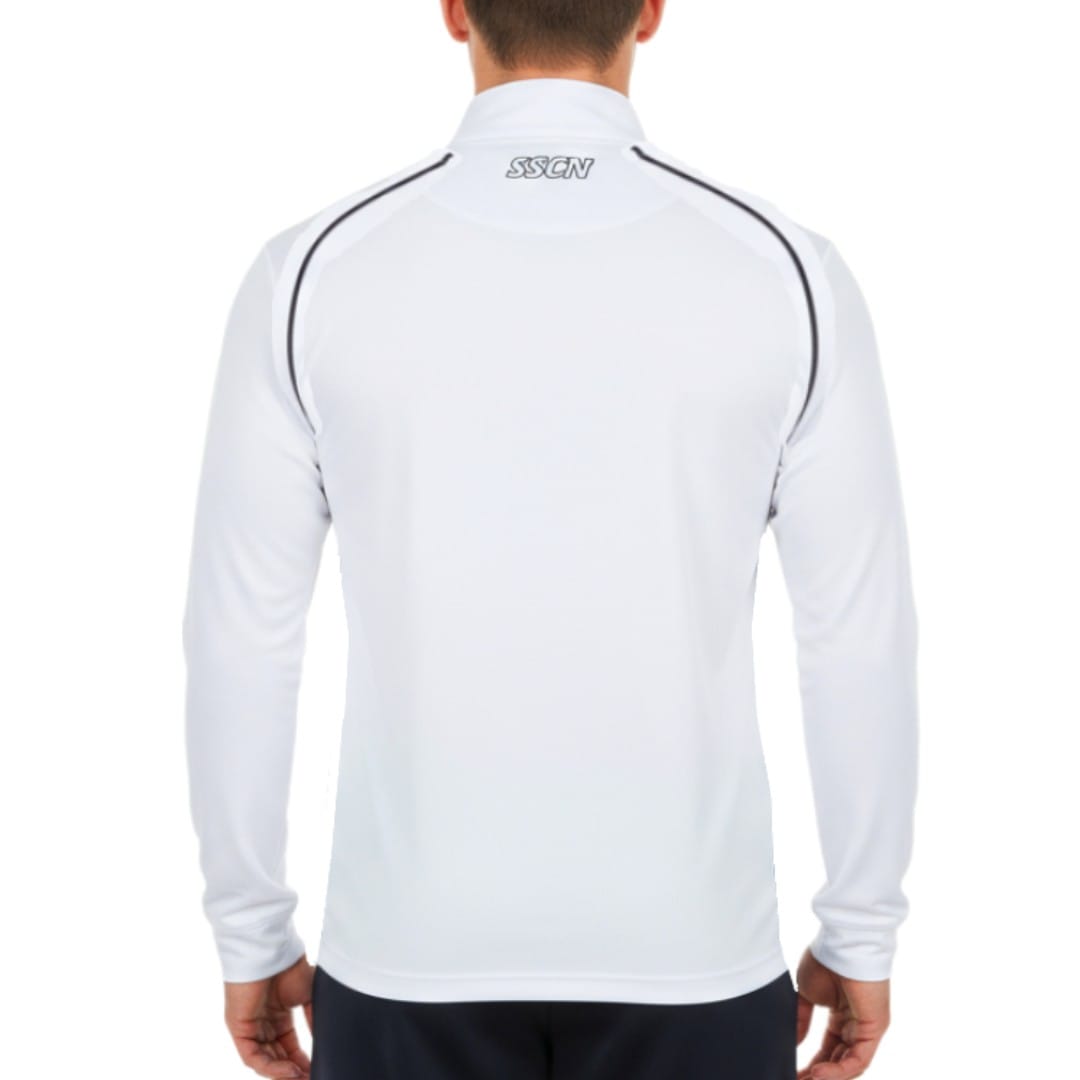 SSC Napoli white training technical sweat top 2023/24 - EA7-1