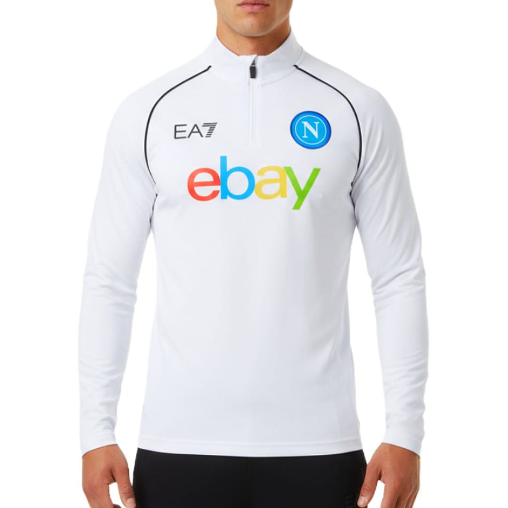 SSC Napoli white training technical sweat top 2023/24 - EA7-0