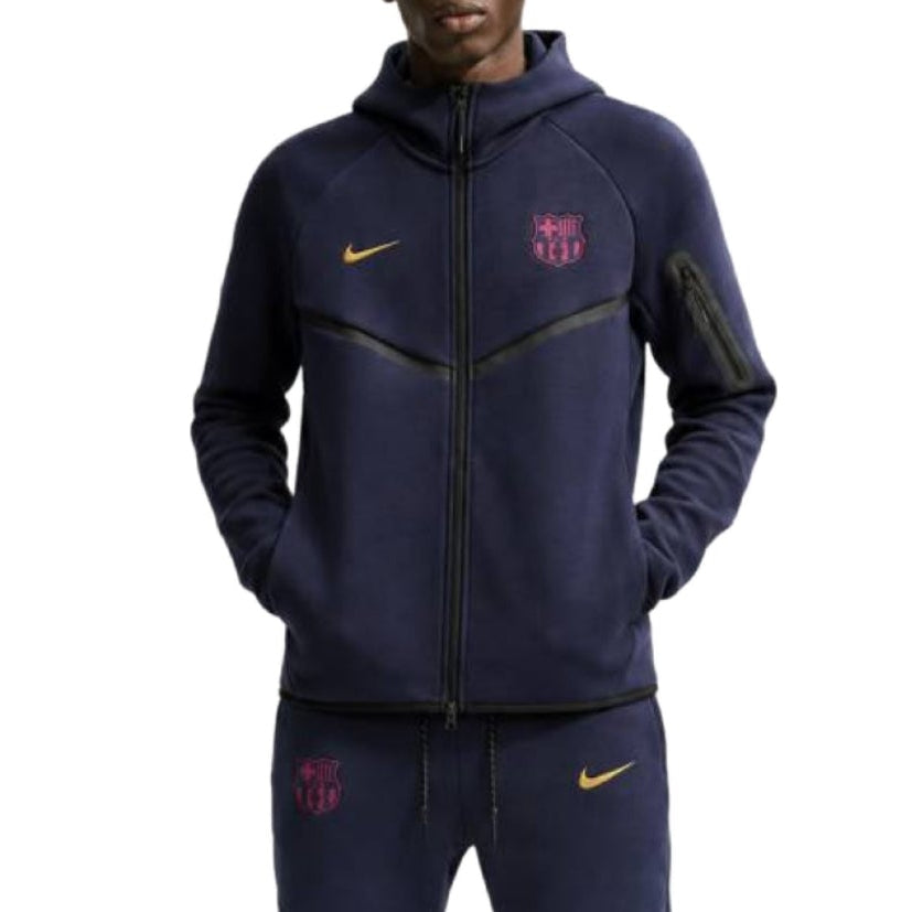 FC Barcelona navy Tech Fleece presentation tracksuit 2026/27 - Nike-0