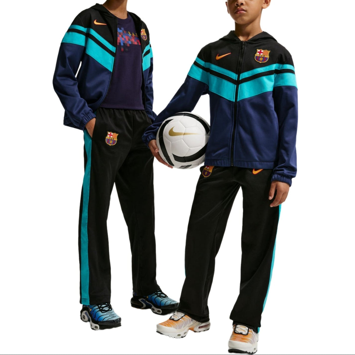 Kids - FC Barcelona UCL casual presentation soccer tracksuit 2026/27 - Nike-3