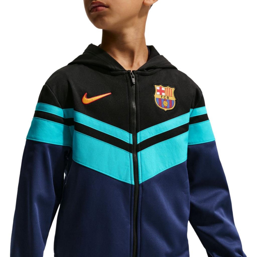 Kids - FC Barcelona UCL casual presentation soccer tracksuit 2026/27 - Nike-1