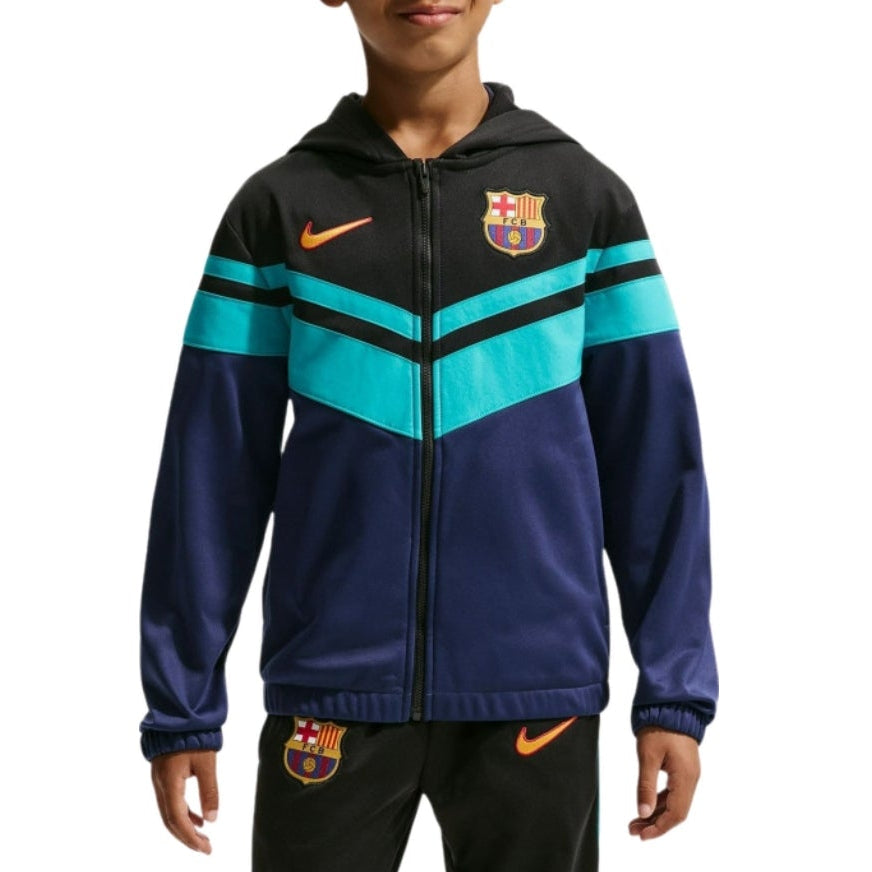 Kids - FC Barcelona UCL casual presentation soccer tracksuit 2026/27 - Nike-0