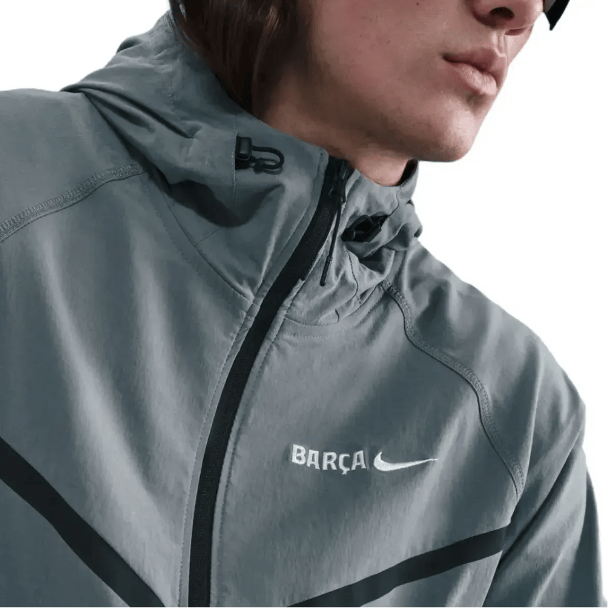FC Barcelona grey Tech Woven presentation tracksuit 2025/26 - Nike-3