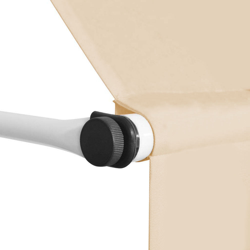 Tenda da sole avvolgibile beige – 250 × 120 cm