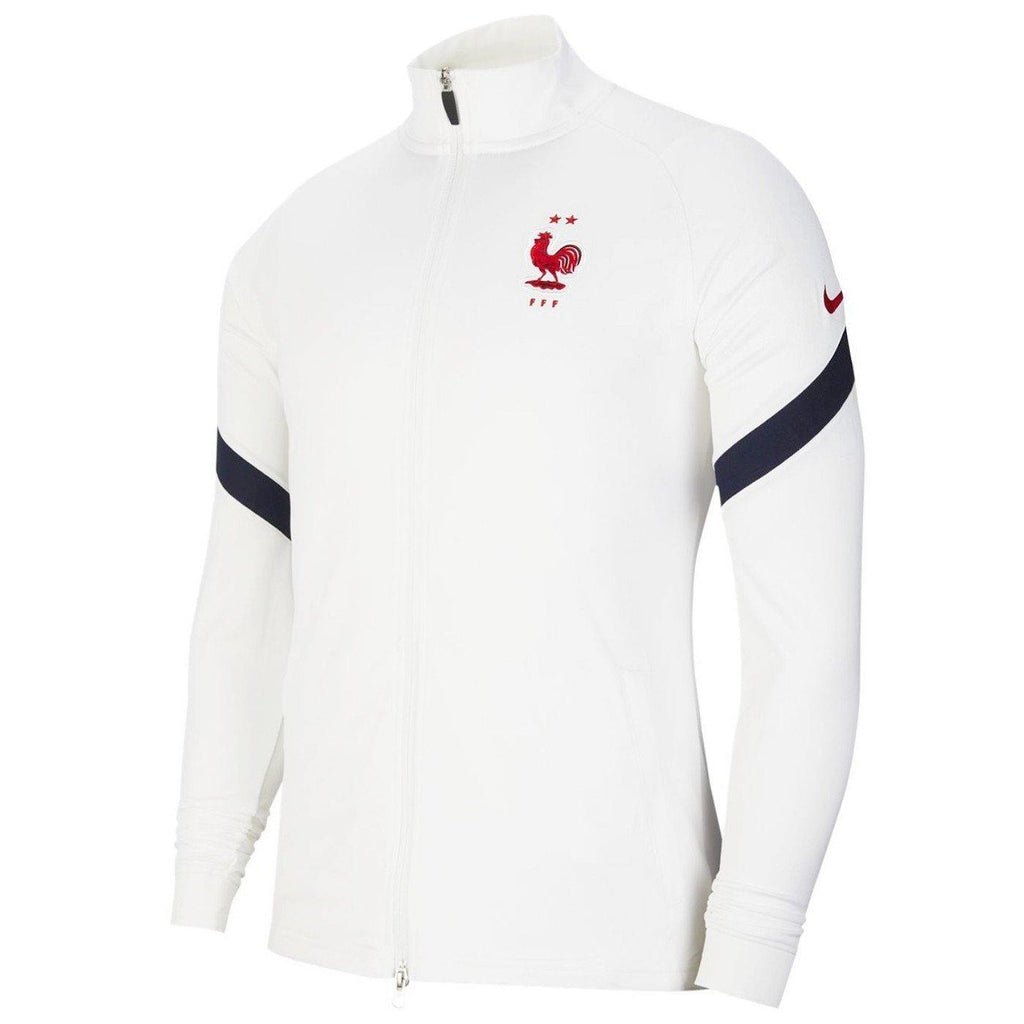 France training presentation Soccer tracksuit 2020/21 white/navy - Nike-2