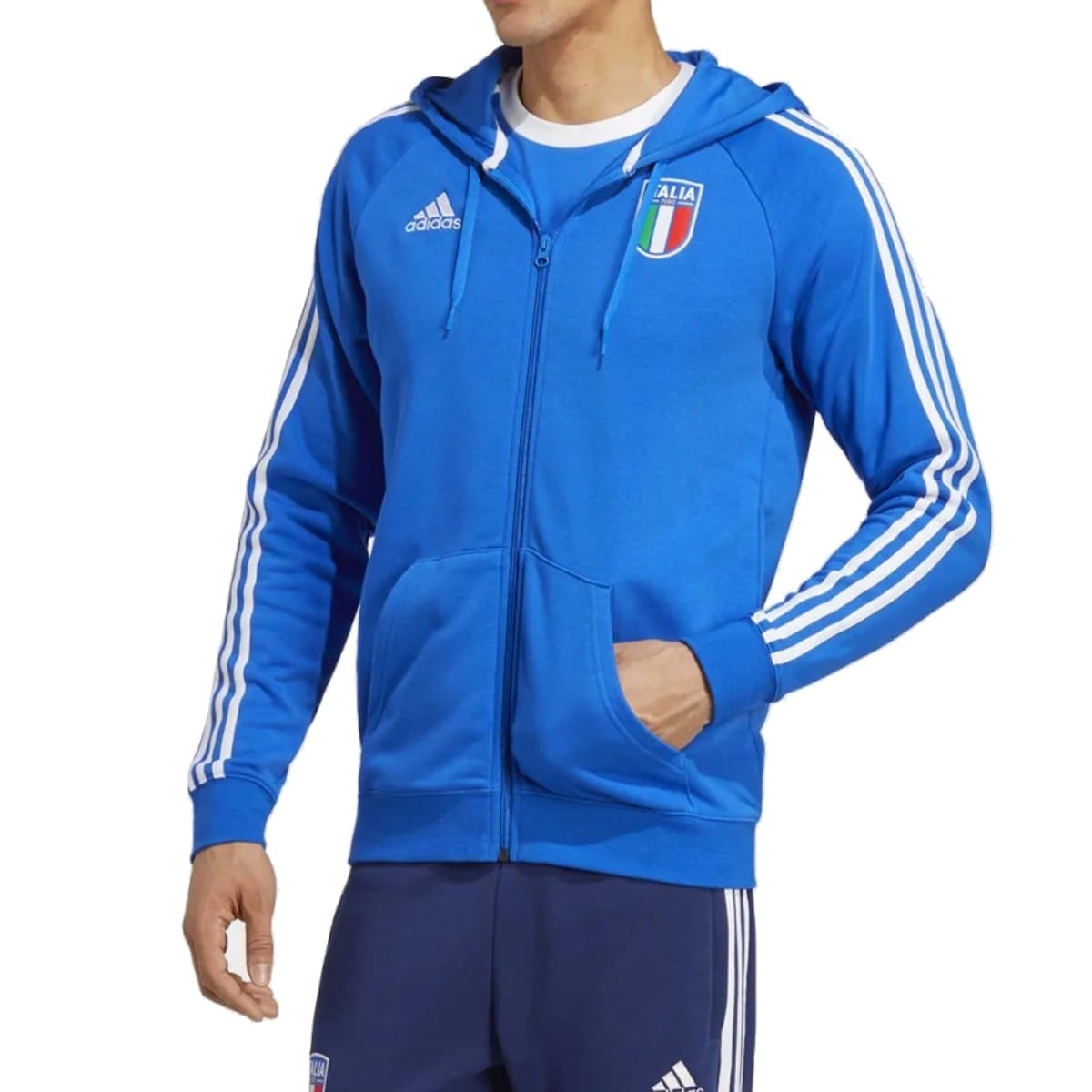 Italy Casual 3S hooded presentation tracksuit 2023/24 - Adidas-1