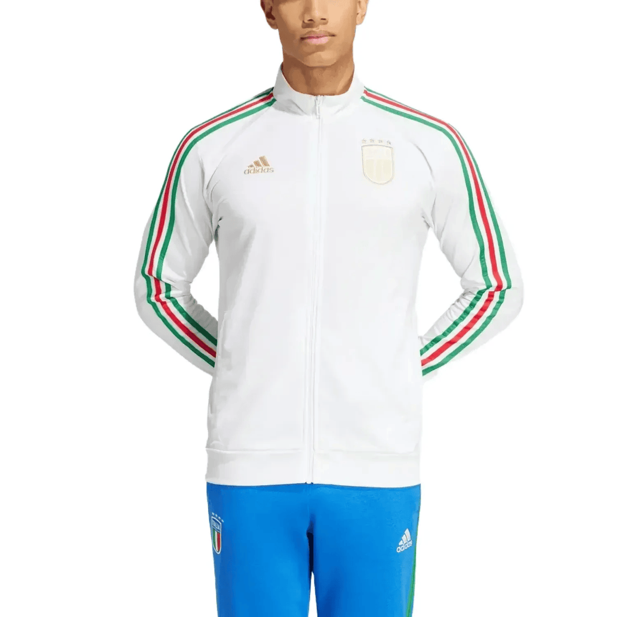 Italy Casual 3S presentation Soccer tracksuit 2024/25 - Adidas-1