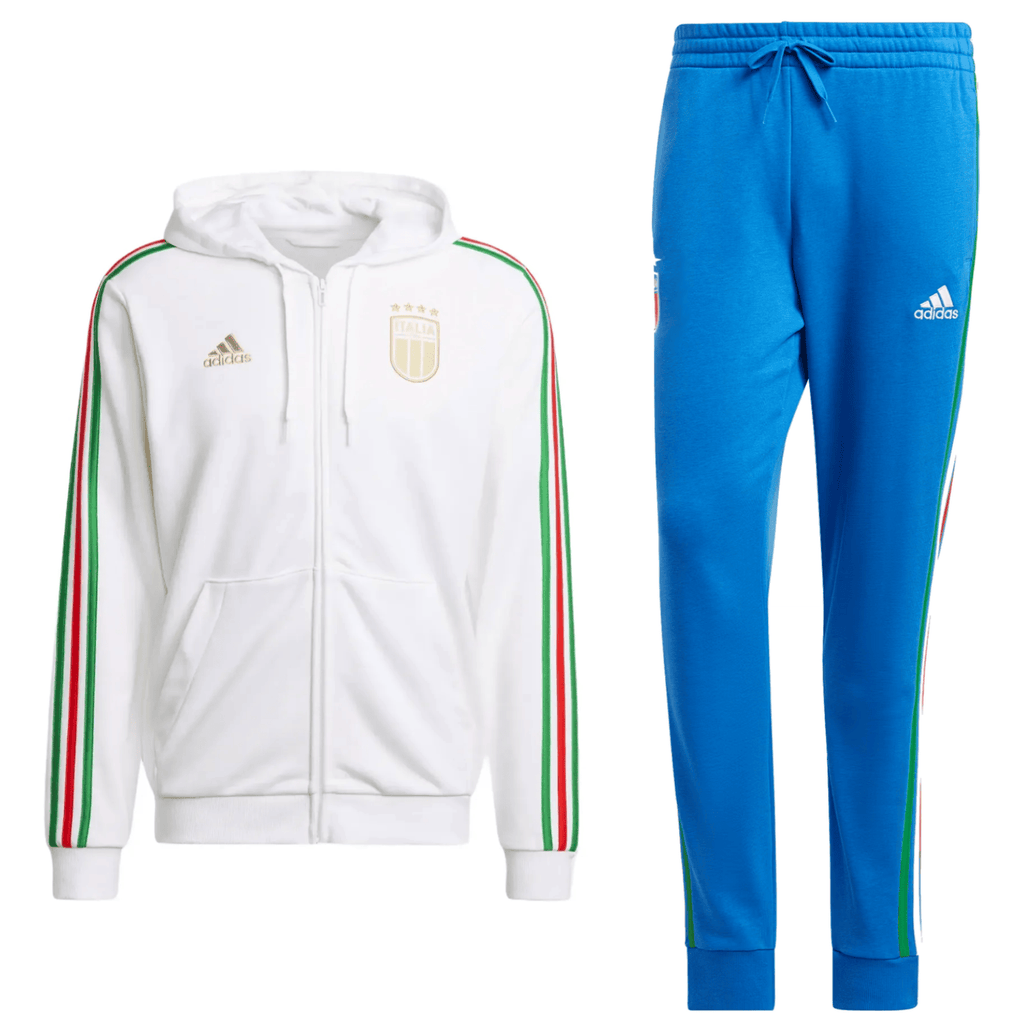 Italy Casual 3S hooded presentation tracksuit 2024/25 - Adidas-0