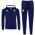 Fiorentina navy hooded presentation soccer tracksuit 2020/21 - Kappa-0