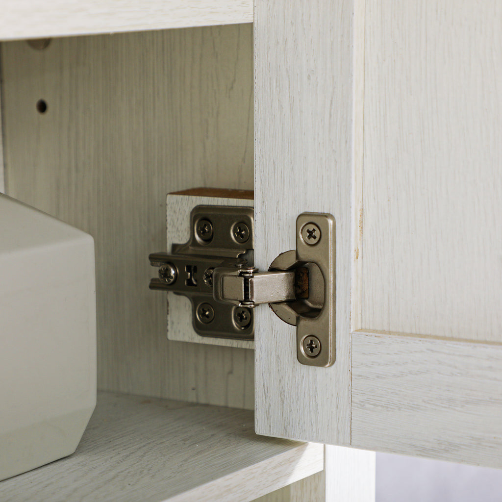 Armoire murale, armoire salle de bain avec placard à portess et compartiment ouvert, dim. 60 x 19,5 x 52,5 cm, blanc-8