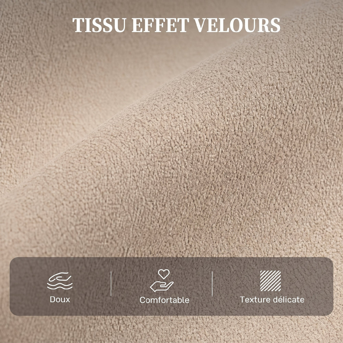 Fauteuil Releveur Électrique, Fauteuil Relax Électrique en Velours avec Dossier Inclinable, Télécommande, Marron-5