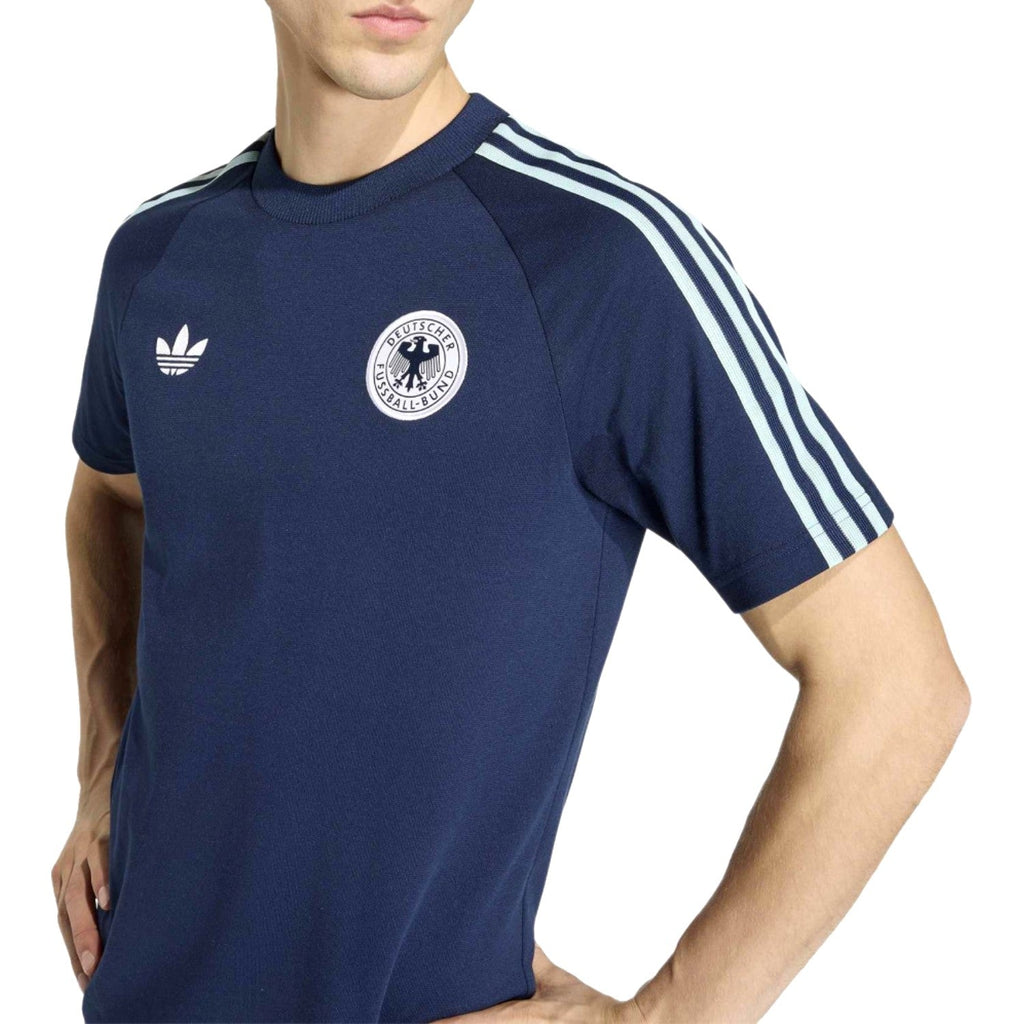 Germany Originals navy short sleeves presentation casual set 2026/27 - Adidas-2